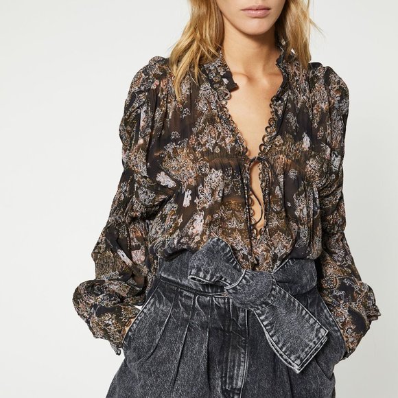 IRO Paris Sianna Blouse - Size Fr 34 - Picture 2 of 10